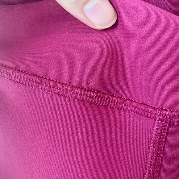 Lululemon base pace high rise fleece tight leggings 28” pink size 6 - Picture 8 of 8